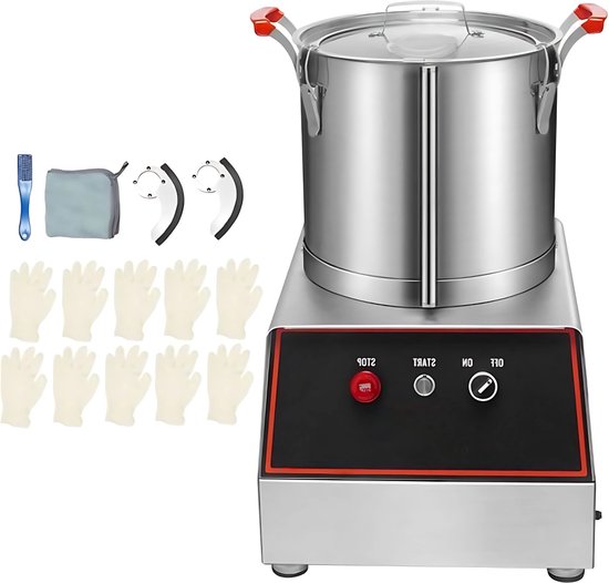 Groentesnijder - Hakmolen- 1400W Elektrische Fruitsnijder - RVS Multisnijder Keukenapparaat van Groente