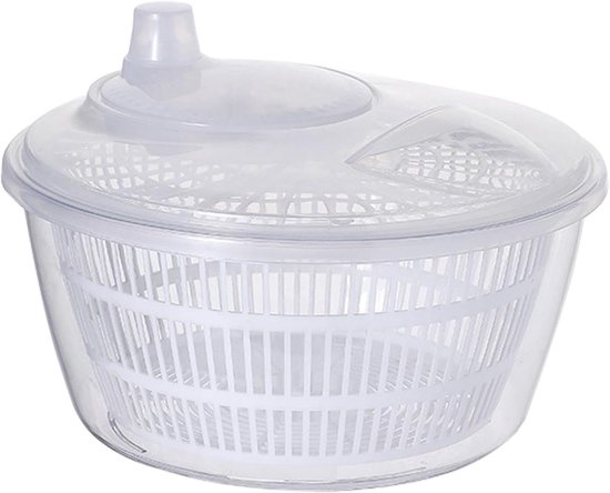 Grote Salade Spinner met Easy Press - Efficiënte Sla Droger voor Groenten en Fruit van Cole & Mason