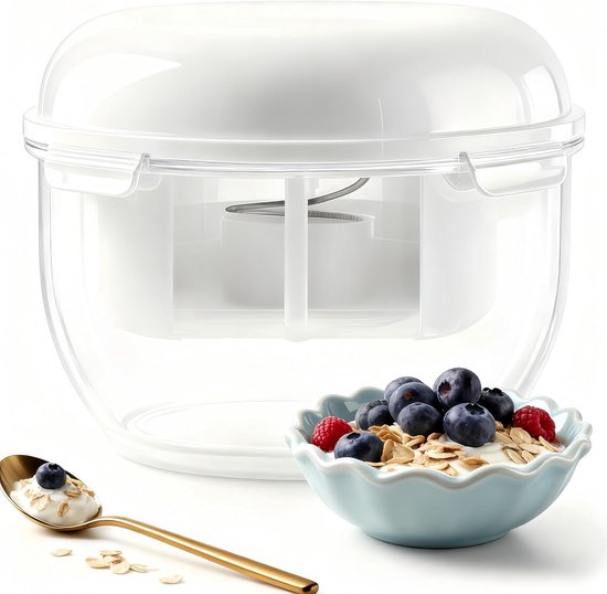 Grote Yoghurtzeef voor Griekse Yoghurt en Notenmelk, Fijnmazig Filter - 3 Liter van Merkloos