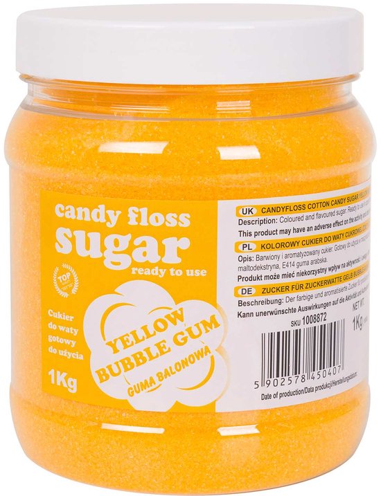 GSG24 Serie - Gele Katoensuiker - Bubblegum Smaak - 1kg