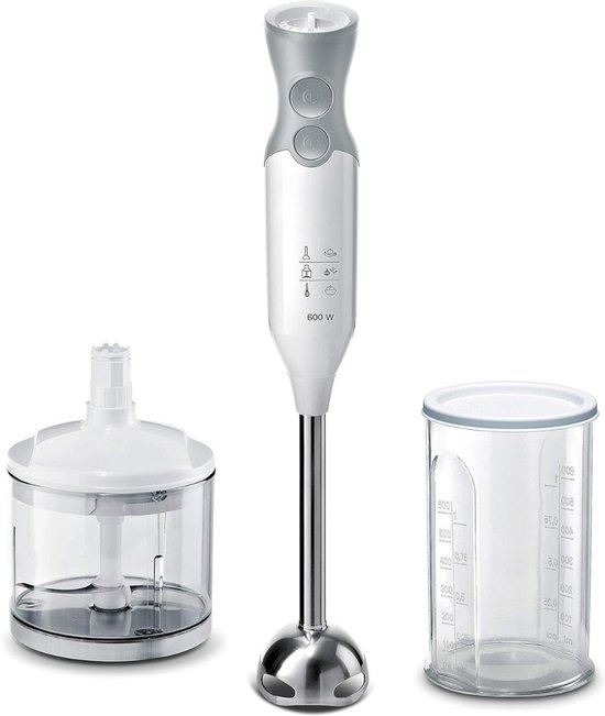 GTB® Staafmixer Set - Staafmixer Braun - Staafmixer met Hakmolen - Wit - 6cm x 40cm x 7cm van Braun
