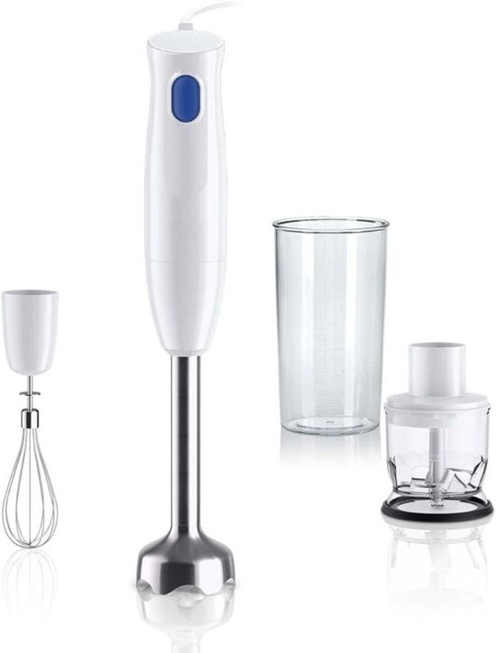 GTB® Staafmixer Set - Staafmixer Braun - Staafmixer met Hakmolen - Zwart - 7cm x 7cm x 40cm van Merkloos