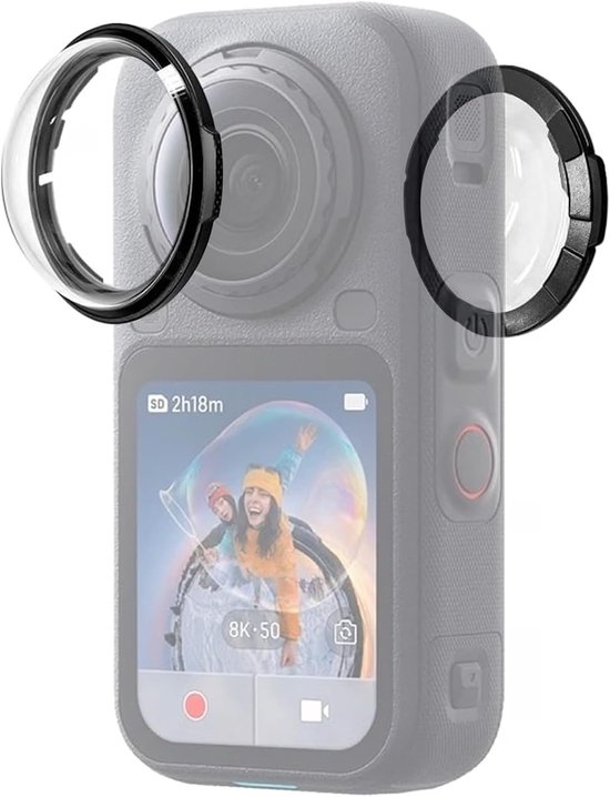 Guard voor Insta360 X6, lens Protector cap glazen Protection draaibare beschermer verwijderbare camera beschermer accessoires voor Insta360 X6, 2 stuks