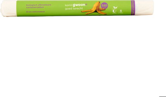 G'woon - Biologische containerzakken - 3x 240 liter van Merkloos