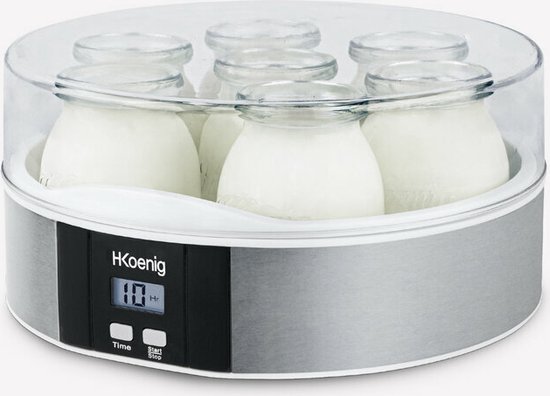 H. Koenig ELY70 - Yoghurtmaker - 7 potjes van H. Koenig