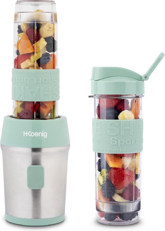 H, Koenig SMOO18 - Blender To Go - met drinkbekers van Merkloos