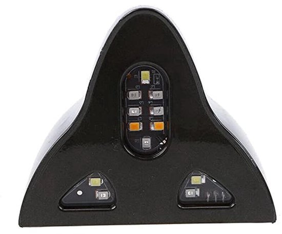 Haai Vin Antenne, Wit, Anti-Haai, Wit, Haai Staart, Wit, 1 Stuk, Zwart van Merkloos