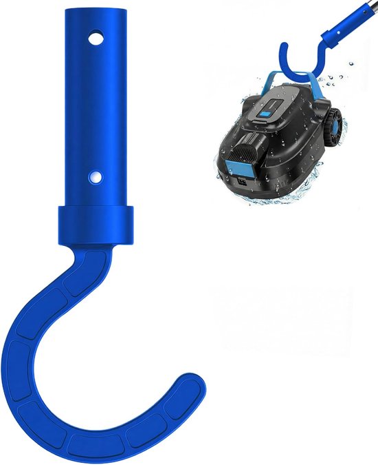 Haak voor zwembadrobot, universele haak voor zwembadrobot, zwembadreiniger, haak-accessoires voor zwembadrobot, draadloos (blauw)