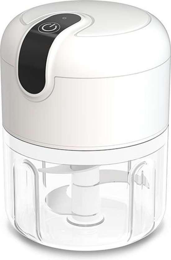 Hakmolen Electrisch - Keukengerei - Groentesnijder - Uiensnijder - Chopper - RVS Messen - 250 ml