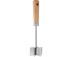 Hamburger Gehakt Hakker - Groentehakker Vleesmolen - Maaltijdvoorbereiding Thuis - Roestvrij Staal Anti-aanbak - 28 cm - Zilver