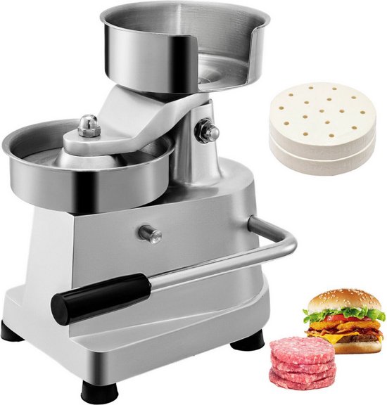 Hamburger Maker - Vlees - Keukenmachine - Roestvrijstaal - Hamburgerpers - Slager Hamburger - Vleesmolen van Hofftech