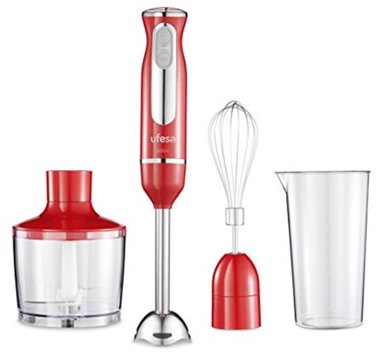 Hand blender 600W met Turbo functie, roestvrijstalen messen en ergonomisch design van Merkloos