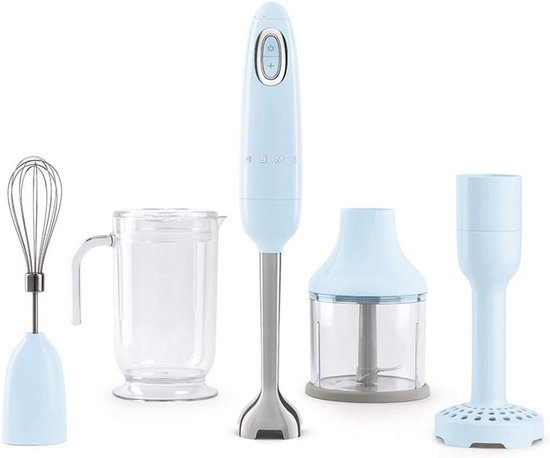 Hand Blender - Staafmixer Blenderset - Gladde Smoothies Maken - Ergonomische Handgreep - 700 Watt - Pastelblauw
