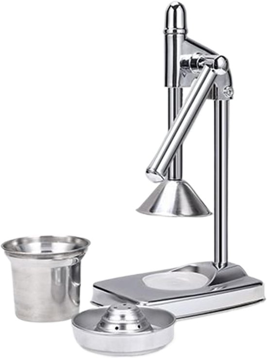 Hand Juicer Citruspers - Fruitpers Keuken Tool - Sap Maken - Efficiënte Sapopbrengst - 20x14x38cm - Zilver
