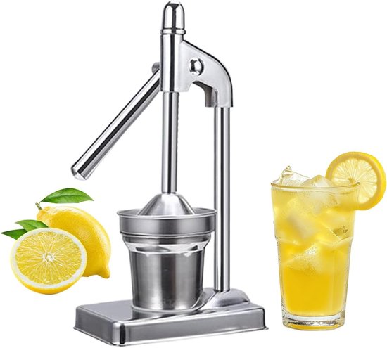 Hand Juicer - Citruspers Handmatig - Sap Maken - Roestvrij Staal - 38 x 14 x 38 cm - Zilver