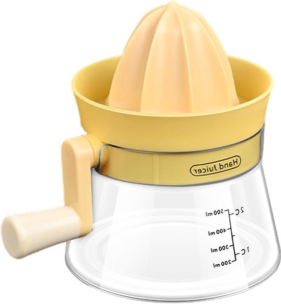 Hand Juicer - Multifunctional Clear Hand Juicer, Citrus Juicer, Small Grapefruit and Citrus Juicer, Hand Press Orange Juicer for Fresh Orange Juice