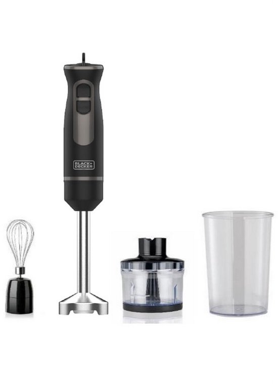 Handblender Black & Decker BXHBA800E Zwart 800 W van Merkloos