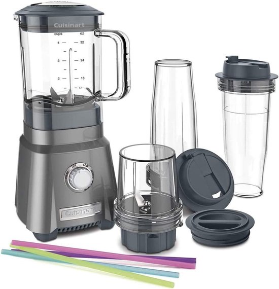 Handblender - Keukenmixer - Smoothies Maken - 3 Snelheden Instelbaar - 32 Ounces - Zwart van Merkloos