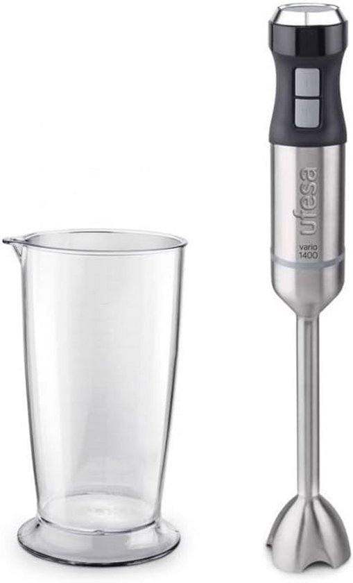 Handblender met 1400W Vermogen en 20 Snelheden - Ergonomisch en Spatbestendig Ontwerp