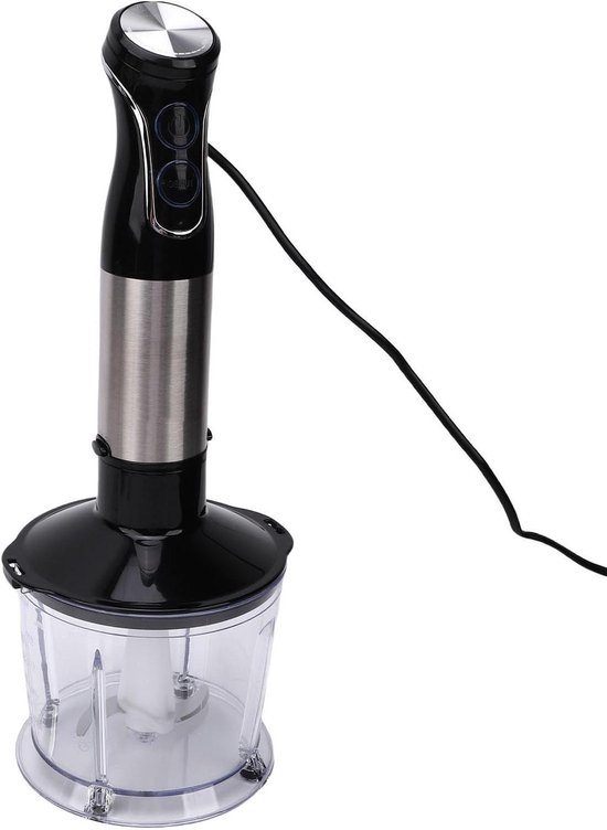 Handblender Set - Staafmixer Keuken - Smoothies Maken - 3-in-1 Functionaliteit - 800 Ml Beker - Zwart