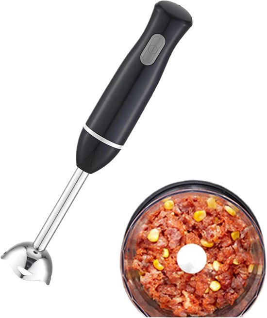 Handblender - Staafmixer Mixer - Maaltijden Bereiden - Afneembare Mixervoet - 38 cm - Wit