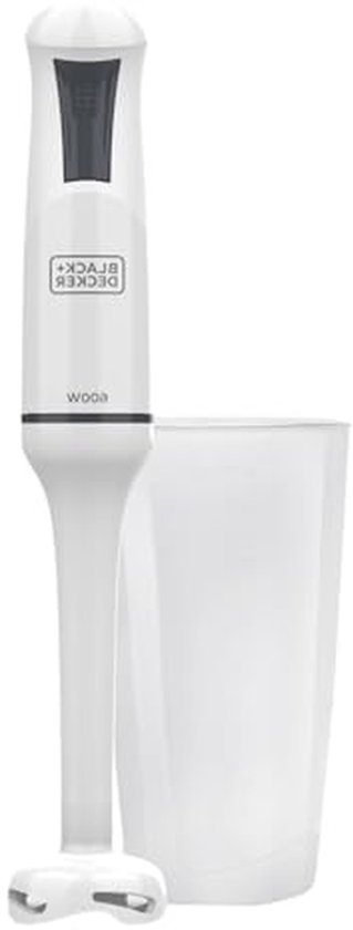 Handblender - Staafmixer - Sauzen en Soepen - Anti-Spat Kegel - 600 Watt - Wit