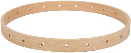 Handgemaakte Brei Tool van Hout, 21 cm Diameter, Ronde Decoratie voor Muur, Breien en Ambacht van Merkloos