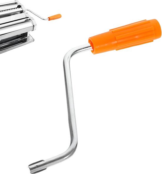 Handgreep Vervangend - Metalen Crank - Universele Compatibiliteit - Accessoires voor Pastamachine - Robuust Metaal - Eenvoudig Kliksysteem