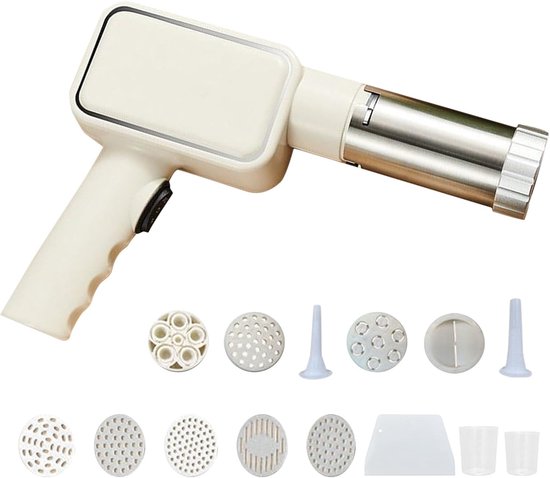 Handheld Electric Pasta Machine - Automatische Noodle Maker - Draadloze RVS Handheld Pasta Maker met 5 Pasta Disc voor Zelfgemaakte Spaghetti en Lasagna