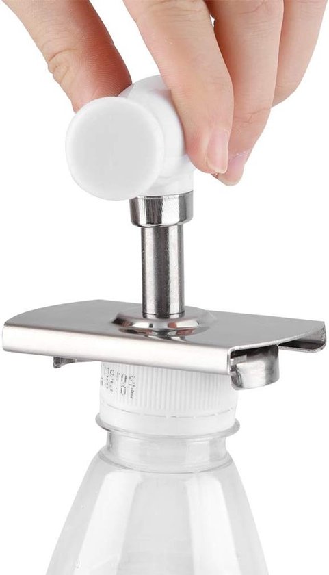 Handige Blikopener voor Senioren met Zwakke Handen, RVS Verstelbare Dekselopener, Keuken Gereedschap voor Inblikken en Koken van Merkloos