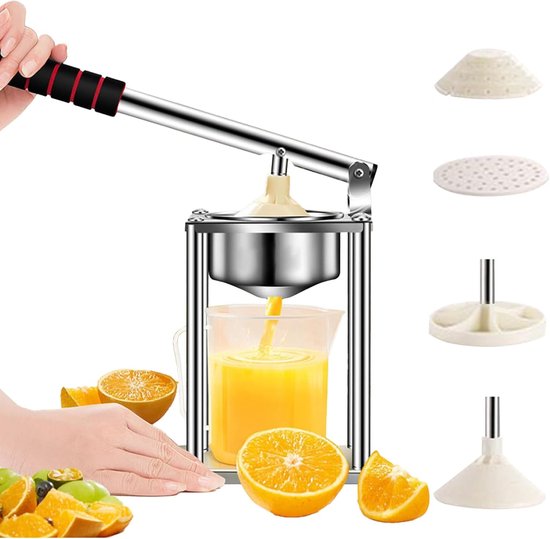 Handige Citruspers - Handmatige Sapcentrifuge - Sap Maken - Hoge Extractie Capaciteit - 30x25x13 cm - Veelkleurig van Merkloos