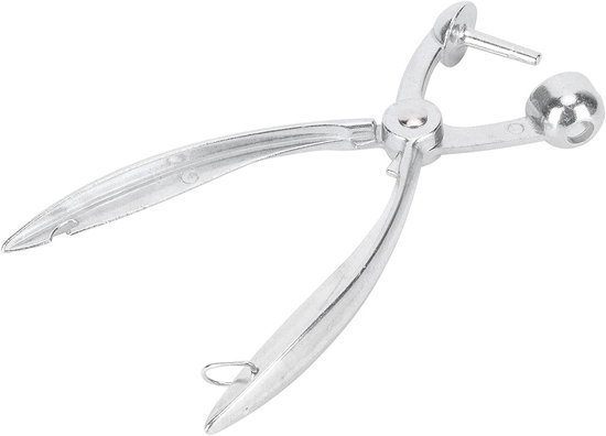 Handige Kersenontpitter van Aluminium - Draagbare Olijvenkernverwijderaar voor in de Keuken, Ideaal Keukenhulpmiddel van Merkloos