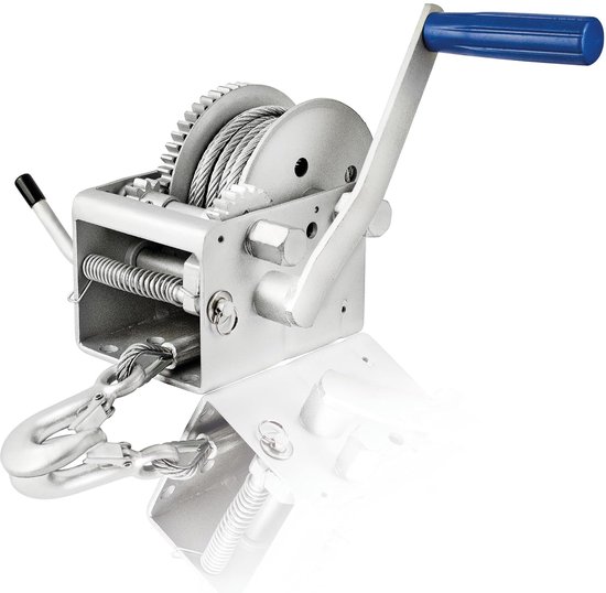 Handlier 2500 lbs |1133 kg met staalkabel, lengte 10 meter, gemaakt van koolstofstaal, remratel, eenvoudig werkend, voor boten, aanhangers, industrie
