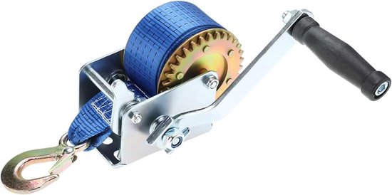Handlier lier blauw 1000 LBS 450 kg 8 m bergingslier bootlier polyester kabel