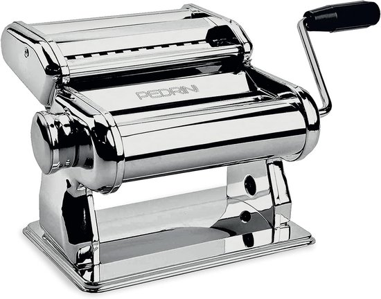 Handmatig Pastamachine van Staal voor Tagliatelle, Lasagne en Tagliolini - Inclusief 3 Matrijzen