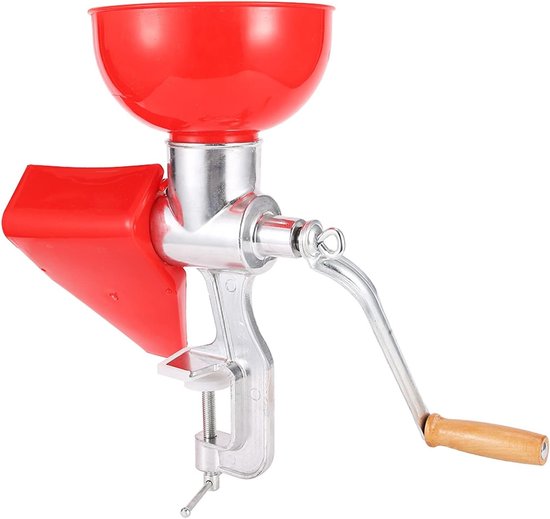 Handmatige Aluminium Pers voor Tomaten - Ideaal voor Inblikken, Citrusvruchten en Groenten - Duurzame en Efficiënte Juicer voor Tomaat, Citroen en Sinaasappel van Merkloos
