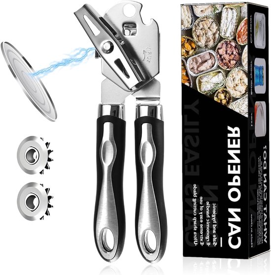 Handmatige blikopener voor eenvoudig openen van blikken, duurzaam en gebruiksvriendelijk hulpmiddel van Merkloos