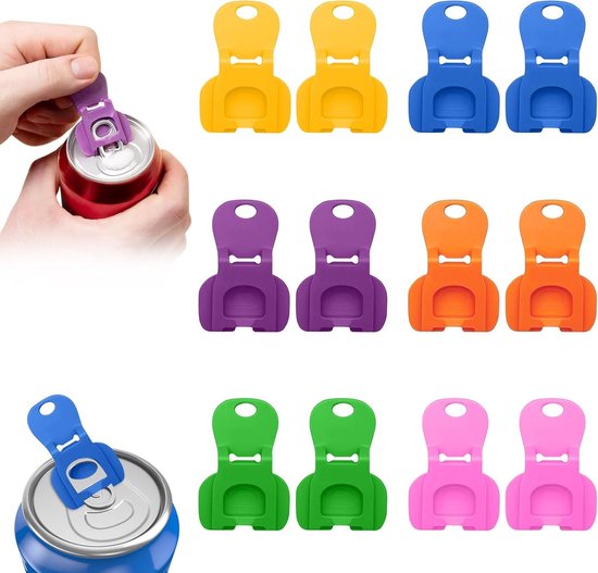 Handmatige blikopener voor frisdrank, bier en limonade - Eenvoudige en praktische blikopener van plastic voor gemakkelijk openen van blikken van Merkloos