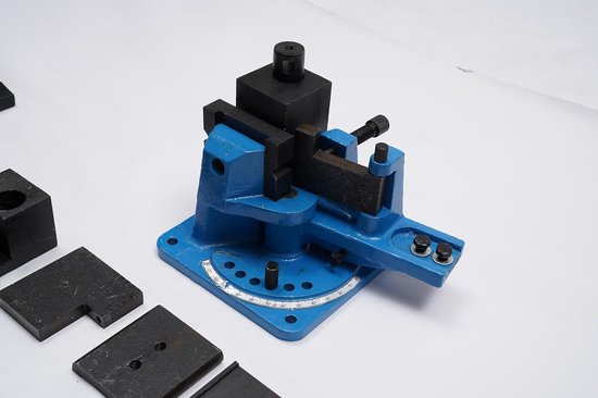 Handmatige buigmachine, hoekbuigmachine, 120 graden, universele buighoek, hoekbuigmachine, buiginrichting, buisbuigmachine, handmatige metalen buigmachine voor plat staal, rond staal, vierkant