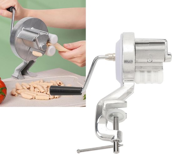 Handmatige Cavatelli Pasta Maker Machine, Pasta Roller Noedels Persmachine Hand Authentieke Gnocchi Macaroni Maker voor Zelfgemaakte Italiaanse Koken