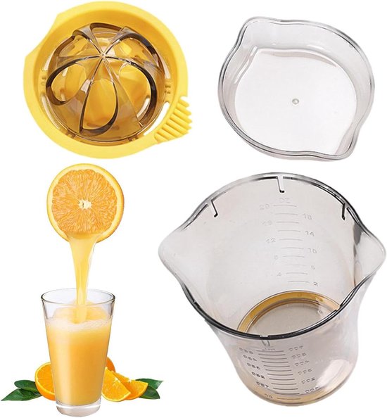 Handmatige Citroenpers - Citrus Squeezer Sapcentrifuge - Vers Sap Maken - Vaatwasmachinebestendig - 12x12x12 cm - Groen