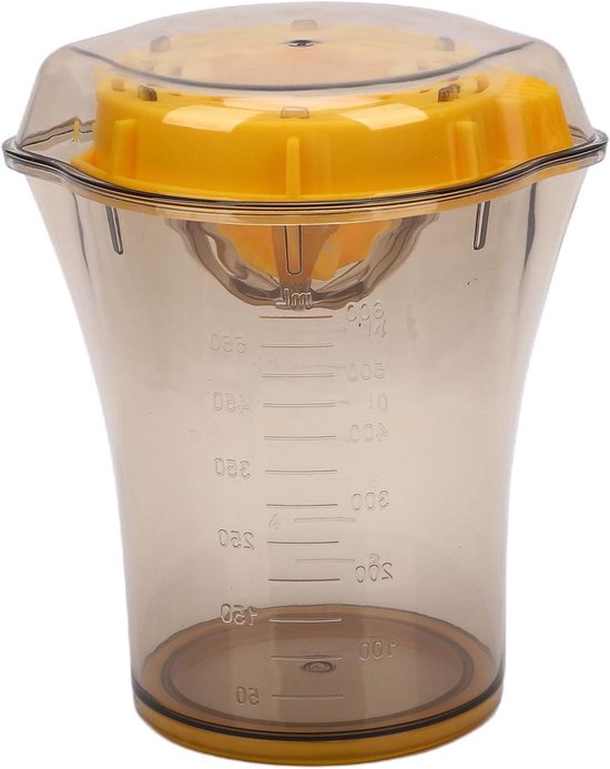 Handmatige Citroenpers - Citruspers Vruchtensapcentrifuge - Vers Sap Maken - Hefboommechanisme - 17D x 125B x 12H cm - Wit