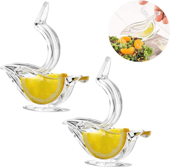 Handmatige Citroenpers - Draagbare Citrus Pers met Transparant Design, Ideaal voor Keuken van Merkloos