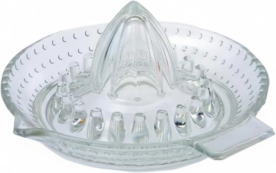 Handmatige Citroenpers Glas voor Citrusvruchten 14.5 cm van Merkloos