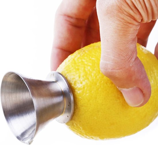 Handmatige citroenpers van roestvrij staal, gemaakt van roestvrij staal, handmatige citruspers en citroenpers. van Merkloos
