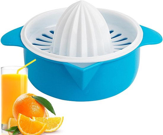 Handmatige Citruspers - Citroenpers Keuken - Vers Sap Maken - Met Komvergiet - 155 x 85 cm - Blauw