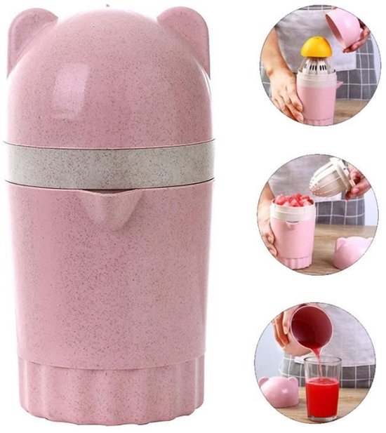 Handmatige citruspers, citroenpers met handslinger, multifunctionele blender, Geschikt voor Geschikt voor sinaasappels, watermeloenen, aardbeien, peren, limoenen, druiven, granaatappels en tomaten.