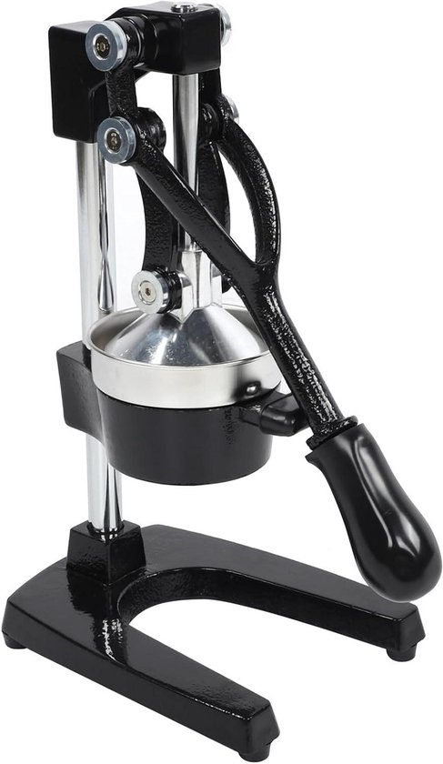 Handmatige Citruspers - Fruitpers Keuken - Vers Sap Maken - Pure Smaak Zonder Bitter - 42x28x19 cm - Zwart