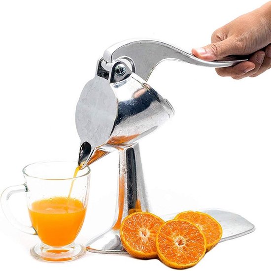 Handmatige Citruspers RVS - Citroen- en Sinaasappelpers voor Keuken en Onderweg