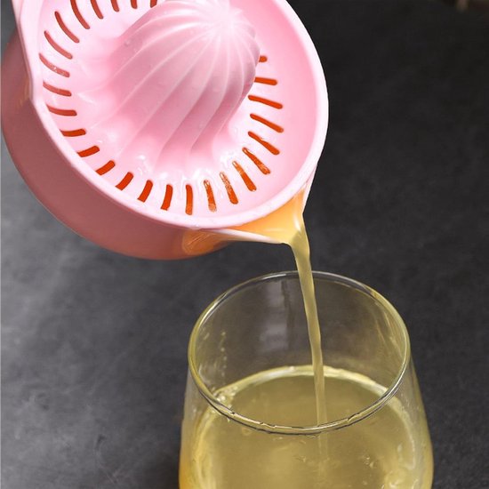 Handmatige Citruspers - Sinaasappelpers - Vers Sap Maken - Maximale Voedingswaarde - 250 Ml Capaciteit - Wit